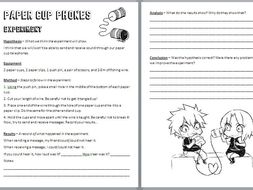 Paper-cup Phones Practical | Teaching Resources