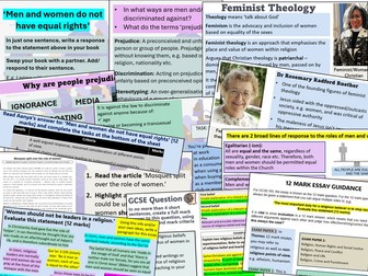 GCSE RS Status and Roles of Women (Religion, Human Rights and Social Justice Theme F AQA)