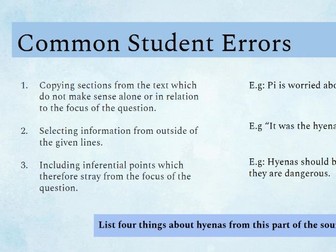 AQA Examiner's Guide to Language Paper 1