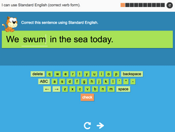 I can use Standard English (using contractions) - Interactive Activity - Year 4 Spag