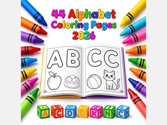 44 Alphabet Coloring Pages 2026 | PDF Printable for Kids, Preschool & Kindergarten Learning Fun