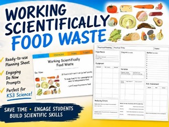 KS3 Working Scientifically Unit - Food Waste