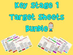 Child Friendly Targets Sheets Bundle for KS1