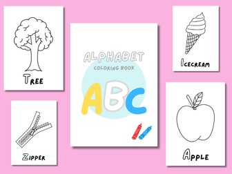 Simple & Direct: Alphabet Coloring Book: 28 Pages of A-Z Fun