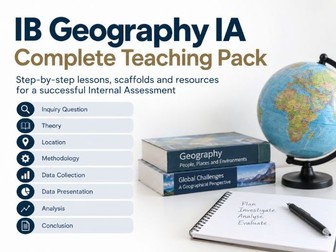 IB Geography IA teaching and Support Pack
