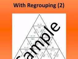 2-digit Addition With Regrouping (2) – Math puzzle