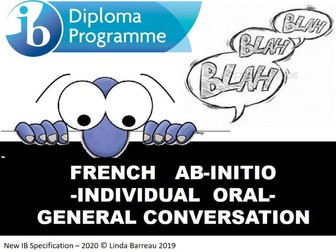 IB Ab-Initio French Individual oral Study  booklet (new specification): general conversation