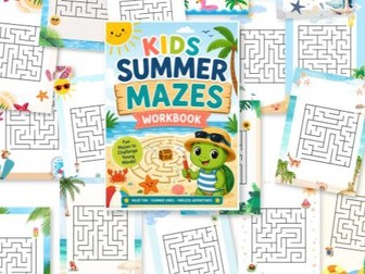 Summer Mazes Activity Workbook | Printable Fine Motor & Early Finisher Activities