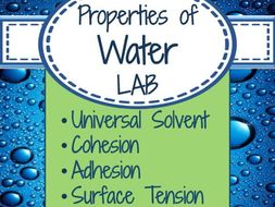 Lab Unique Properties Of Water Lab Unique Properties Of Water
