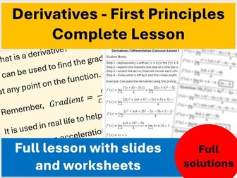 PPT Lesson 1 - Derivatives (First Principles)