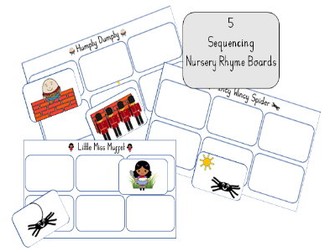 5 Nursery Rhyme Sequencing Boards