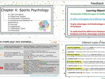 Sports Psychology - Feedback