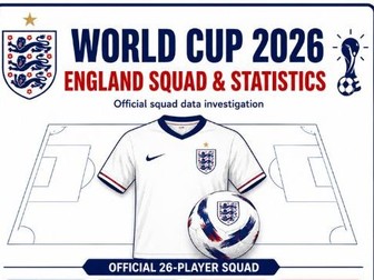 World Cup 2026: England Squad Maths+more