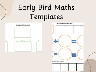 Early Bird Maths Templates