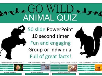 Animal Quiz - 50 slides!