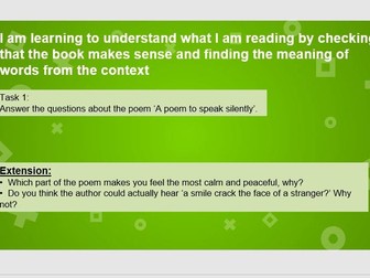 Poetry Reading VIPERS Lesson and Resources