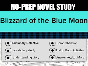 Blizzard of the Blue Moon Novel Study-Compelete Novel Study.