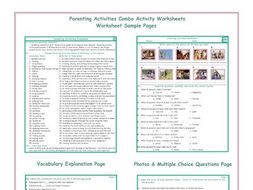 Parenting Activities Combo Activity Worksheets