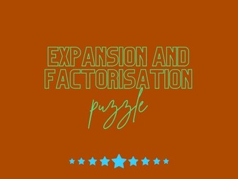 Expansion and Factorisation Puzzle