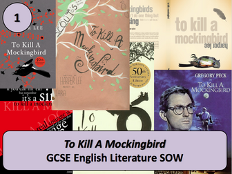 Year 8 or 9 KS3 "To Kill A Mockingbird" unit of work, with a focus on key reading skills