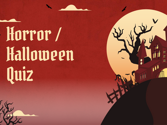 Halloween / Horror Quiz & Quiz Sheet