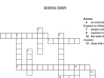Medieval Europe Crossword
