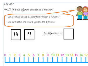 Year 1 Missing Number PowerPoint and Worksheets