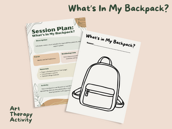 What's in My backpack? Art Therapy