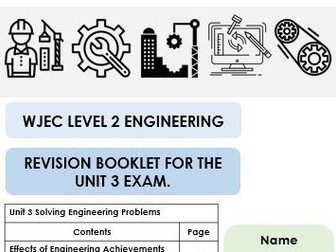 WJEC Unit 3 Engineering revision booklet (for students)