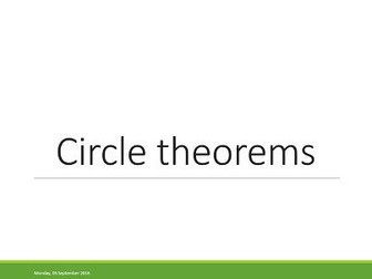 Circle theorems