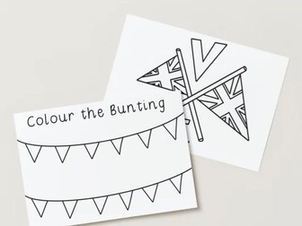 VE Day - Colour the Bunting