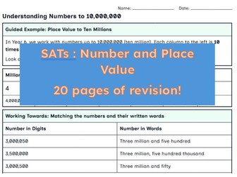 SATs: Number and Place Value Revision