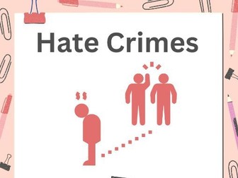 Hate Crimes PSHE / Citizenship
