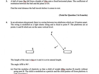 NEW A-level Further Maths (Mechanics 1) Practice Papers