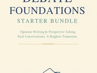 Debate Foundations Starter Bundle | 24 Lessons + Speaking and Perspective Cards