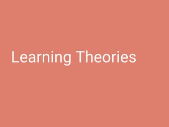 A-Level PE: (AQA) Learning Theories Powerpoint