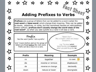 Verb prefixes