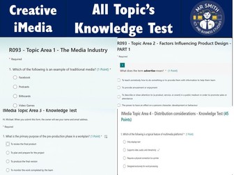 40% BUNDLE DISCOUNT - Creative iMedia R093 - Microsoft Forms Knowledge Assessment - ALL TOPICS