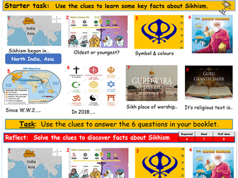 KS3  Introduction to Sikhism for Y7 & Y8