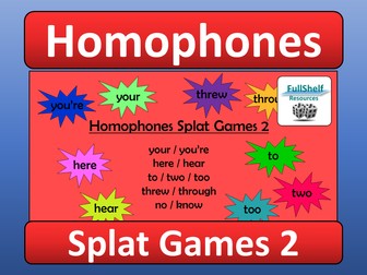 Homophones Spelling Games 2