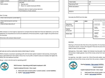 3.5 Assessing competitiveness Edexcel A Level Business Studies booklet