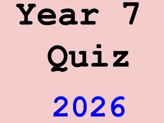 End of Year 7 Spanish Quiz 2026 - KS3
