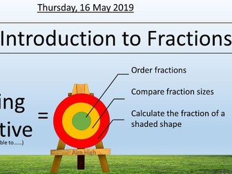 MASTERY MATHS - INTRODUCTION TO FRACTIONS