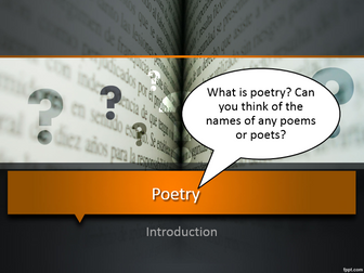 Poetry: The Foundation - Full Unit & Assessments Ready to Use