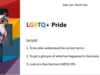 LGBTQ Deutschland/ German KS3/KS4