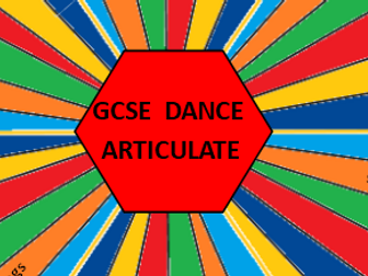 GCSE Dance articulate revision game