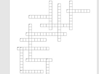 AQA A Level Topic 3 Exchange and Transport Revision Crossword