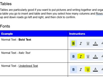Year 7 - Using Google Docs