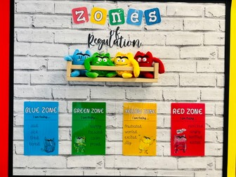 PRINTABLE Colour Monster themed Emotional Regulation board for Primary Classrooms