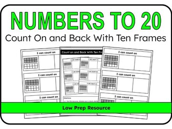 Count On and Back With Ten Frames